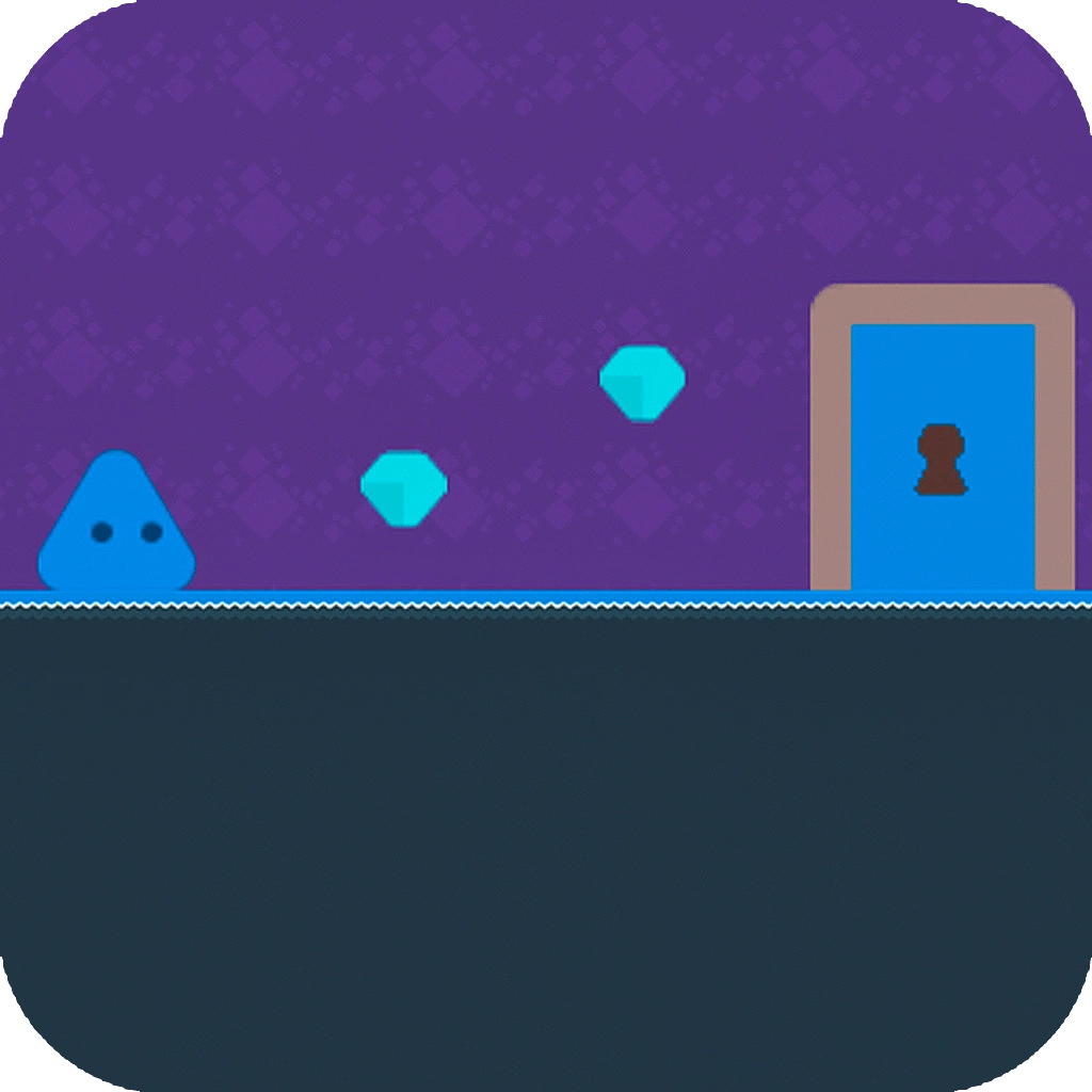 Enigmatic Blue Triangle