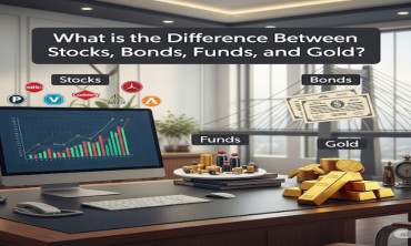 ما الفرق بين الأسهم والسندات والصناديق والذهب؟
